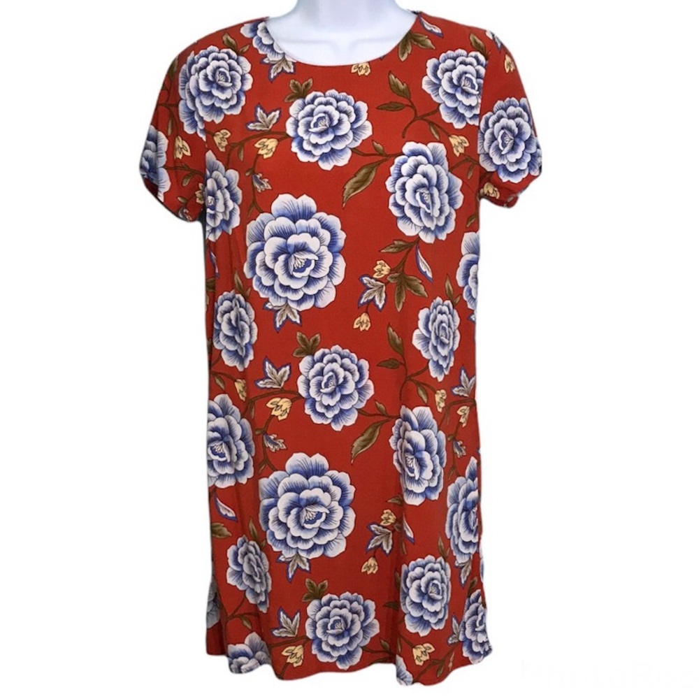 Forever 21 Floral Mini Shift Dress Size Small